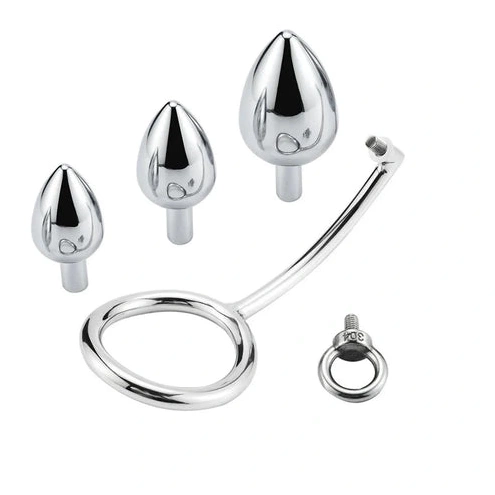 Ring Anal Steel Cock 4663 with Set Stainless Hook DiscreetChoice 0124